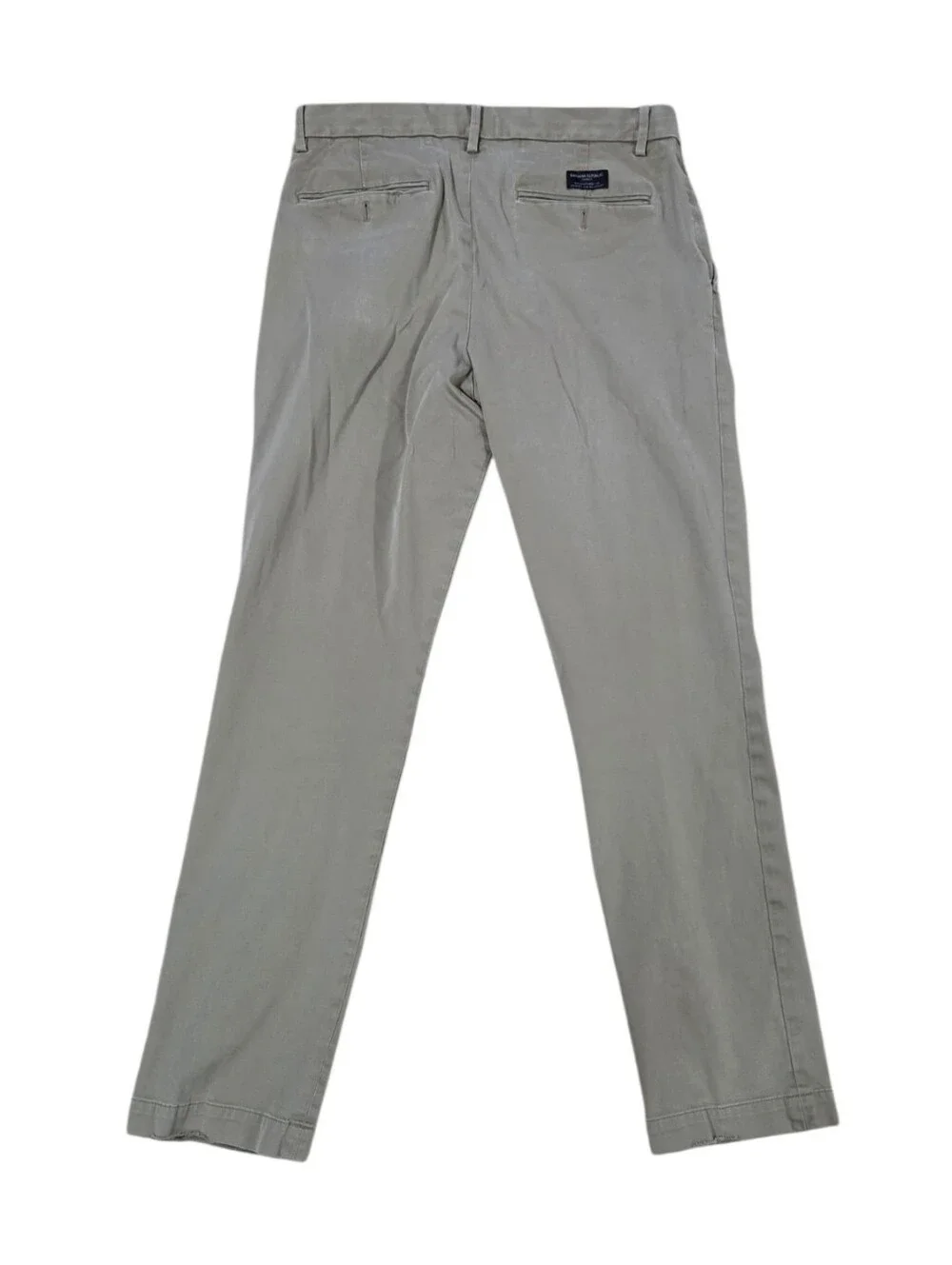 Banana Republic Aiden Slim Fit Chino Pants Khaki 32x32 Preowned Frayed Hem